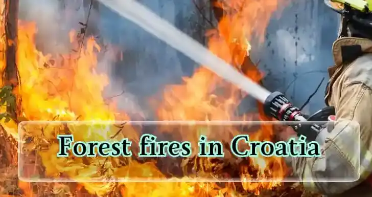 Forest fires in Croatia