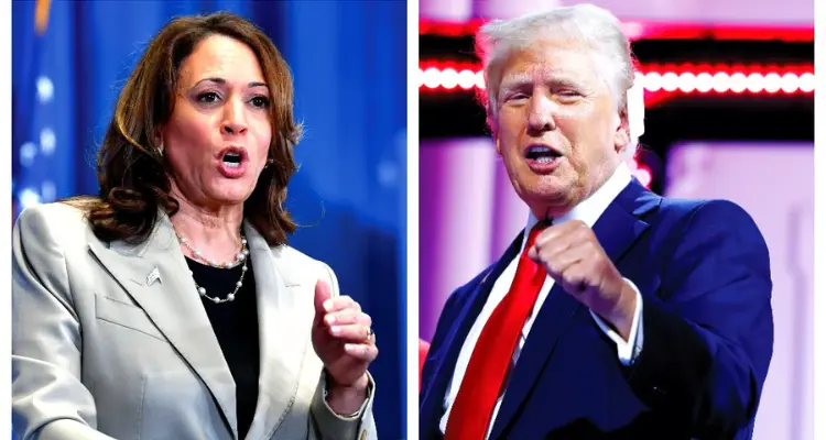 Donald Trump and Kamala Harris's